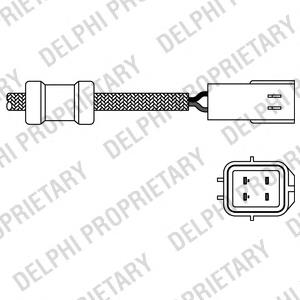 ES20040-12B1 Delphi sonda lambda, sensor de oxigênio até o catalisador