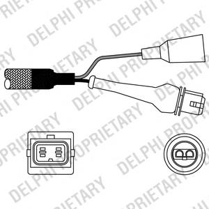 ES10957-12B1 Delphi sonda lambda, sensor de oxigênio