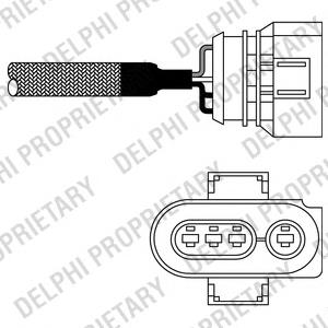 Sonda lambda, sensor de oxigênio ES1096712B1 Delphi