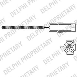 ES10966-12B1 Delphi sonda lambda, sensor de oxigênio