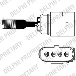 ES10978-12B1 Delphi sonda lambda, sensor de oxigênio