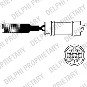 ES10857-12B1 Delphi sonda lambda, sensor de oxigênio depois de catalisador