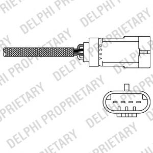 ES20310-12B1 Delphi sonda lambda, sensor de oxigênio depois de catalisador