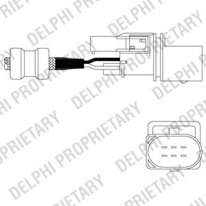 ES10921-12B1 Delphi sonda lambda, sensor de oxigênio até o catalisador