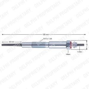 Свечи накала HDS417 Delphi