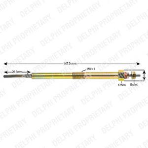 Свечи накала HDS423 Delphi
