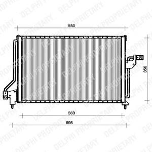 TSP0225047 Delphi radiador de aparelho de ar condicionado