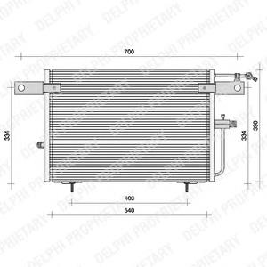 TSP0225083 Delphi radiador de aparelho de ar condicionado