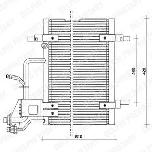 TSP0225011 Delphi radiador de aparelho de ar condicionado