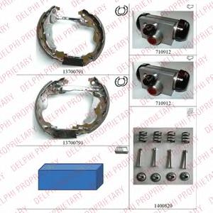 1611451780 Peugeot/Citroen sapatas do freio traseiras de tambor