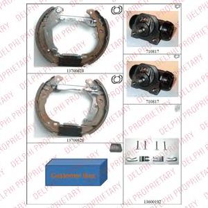 KP1091 Delphi Барабанные тормозные колодки