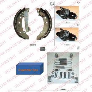 H85013 Brembo sapatas do freio traseiras de tambor