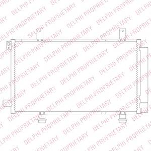 TSP0225695 Delphi radiador de aparelho de ar condicionado