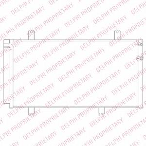 TSP0225691 Delphi radiador de aparelho de ar condicionado