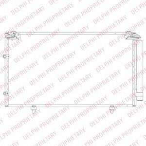 TSP0225690 Delphi radiador de aparelho de ar condicionado