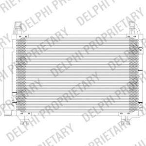 TSP0225624 Delphi radiador de aparelho de ar condicionado