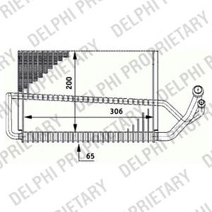 TSP0525175 Delphi vaporizador de aparelho de ar condicionado