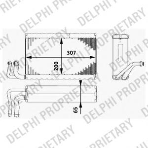 TSP0525182 Delphi vaporizador de aparelho de ar condicionado