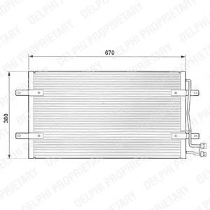 TSP0225471 Delphi radiador de aparelho de ar condicionado