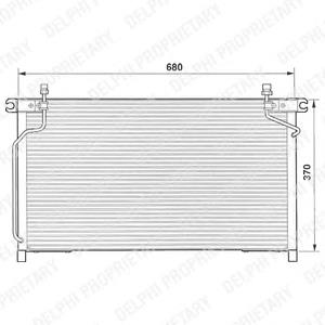 Radiador de aparelho de ar condicionado TSP0225472 Delphi