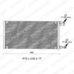 TSP0225272 Delphi radiador de aparelho de ar condicionado