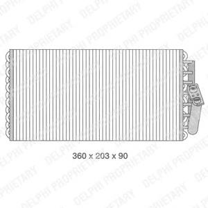 TSP0525076 Delphi vaporizador de aparelho de ar condicionado