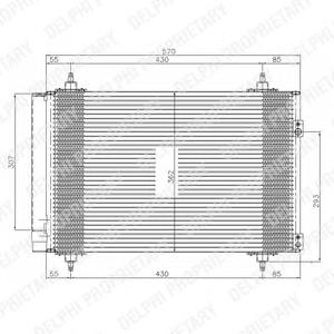 TSP0225548 Delphi radiador de aparelho de ar condicionado