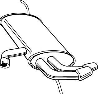 Глушитель задний 23278 Walker