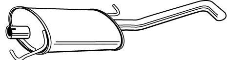 Глушитель  Mercedes 1634903301