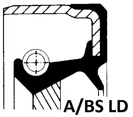 OS3304 BGA vedação traseira de cambota de motor