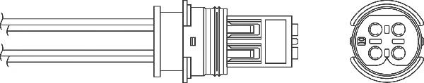 Sonda lambda, sensor de oxigênio depois de catalisador para Mercedes ML/GLE (W163)