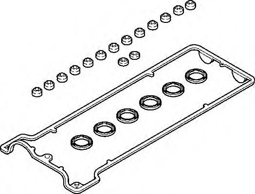 353.540 Elring vedante da tampa de válvulas de motor, kit