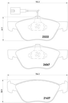 Передние тормозные колодки T1439 HELLA-PAGID