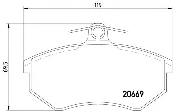 Передние тормозные колодки T5021 HELLA-PAGID