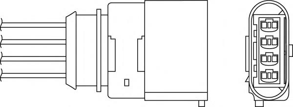 Sonda Lambda, Sensor de oxígeno despues del catalizador izquierdo OPH056 BERU