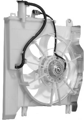 Difusor do radiador de esfriamento, montado com motor e roda de aletas para Citroen C1 (PM, PN)