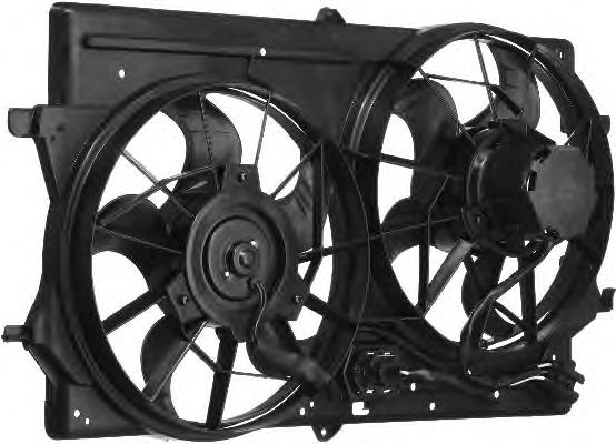 Ventilador elétrico de esfriamento montado (motor + roda de aletas) para Ford Fiesta (JAS, JBS)