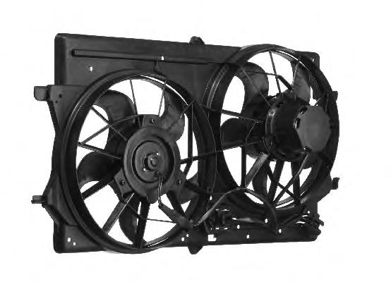 1073161 Ford ventilador elétrico de esfriamento montado (motor + roda de aletas)