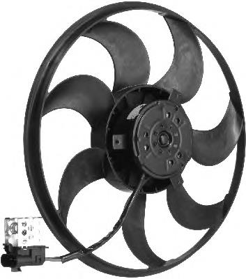 D8X019TT Thermotec ventilador elétrico de esfriamento montado (motor + roda de aletas)