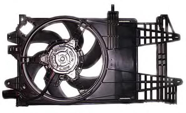 LE516 Beru difusor do radiador de esfriamento, montado com motor e roda de aletas