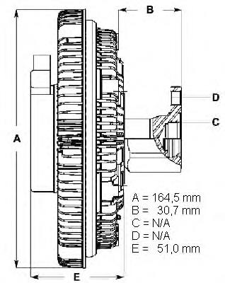 Вискомуфта вентилятора 98468660 Iveco