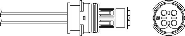 Sonda lambda, sensor de oxigênio depois de catalisador para Mercedes E (W211)