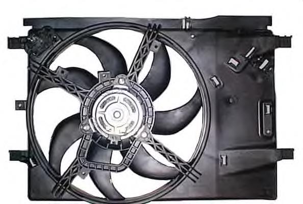 069422753010 Magneti Marelli difusor do radiador de aparelho de ar condicionado, montado com roda de aletas e o motor