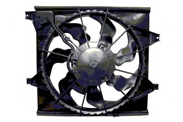 Купить 253802K200 Hyundai/Kia Диффузор вентилятора в сборе с мотором и крыльчаткой