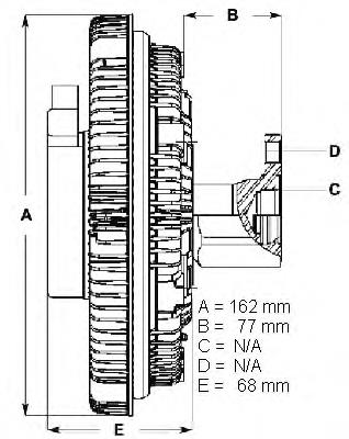 86055 Nissens acoplamento viscoso de ventilador de esfriamento