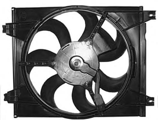 Difusor do radiador de aparelho de ar condicionado, montado com roda de aletas e o motor para KIA Cerato (LD)