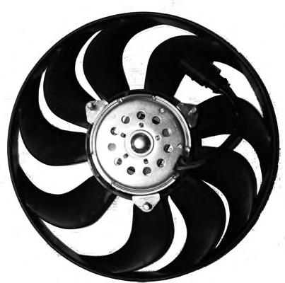 LE073 Beru ventilador elétrico de esfriamento montado (motor + roda de aletas direito)