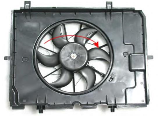 LE721 Beru ventilador elétrico de esfriamento montado (motor + roda de aletas)