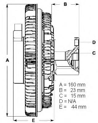 LK047 Beru acoplamento viscoso de ventilador de esfriamento