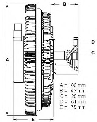 LK057 Beru acoplamento viscoso de ventilador de esfriamento